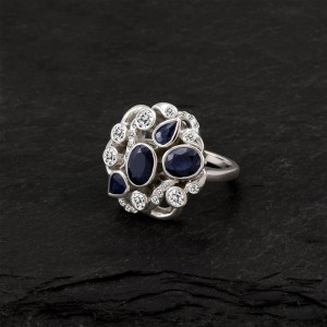 0002_Sapphire Cocktail Ring