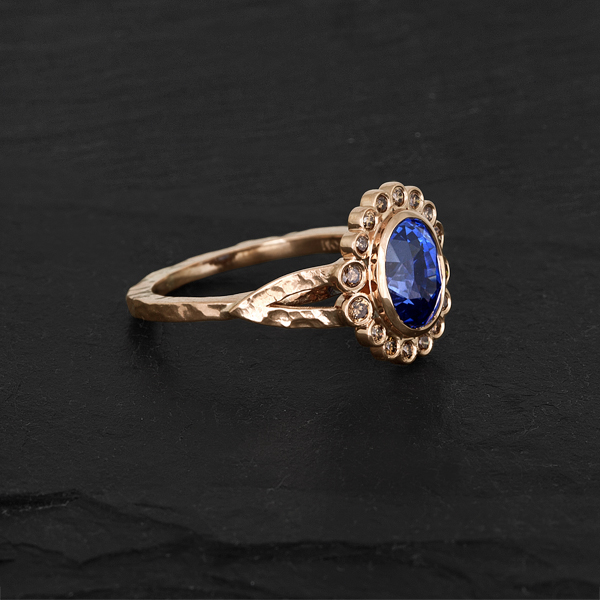 Sapphires and Rose Gold