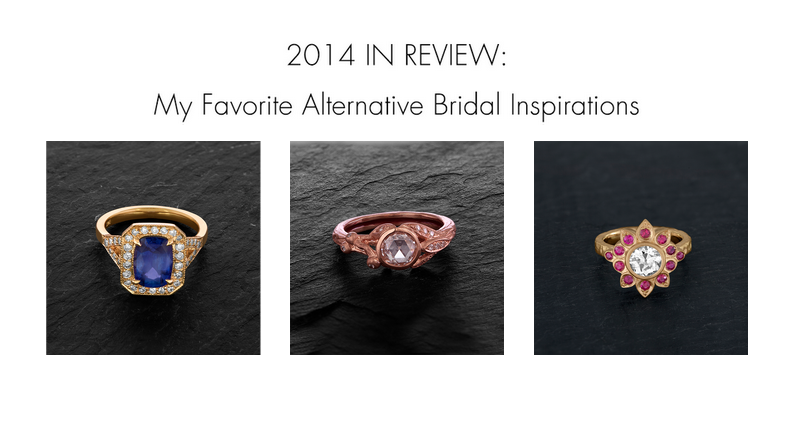 2014 in Review My Favorite Alternative Bridal Inspirations Tracy Matthews Jewelry Bespoke Rose Gold Trends Engagement