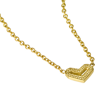 GoldChevronHearts-Necklace