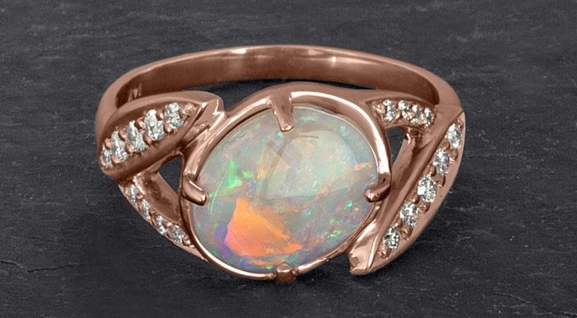 Tracy Matthews Rose Gold Opal Ring
